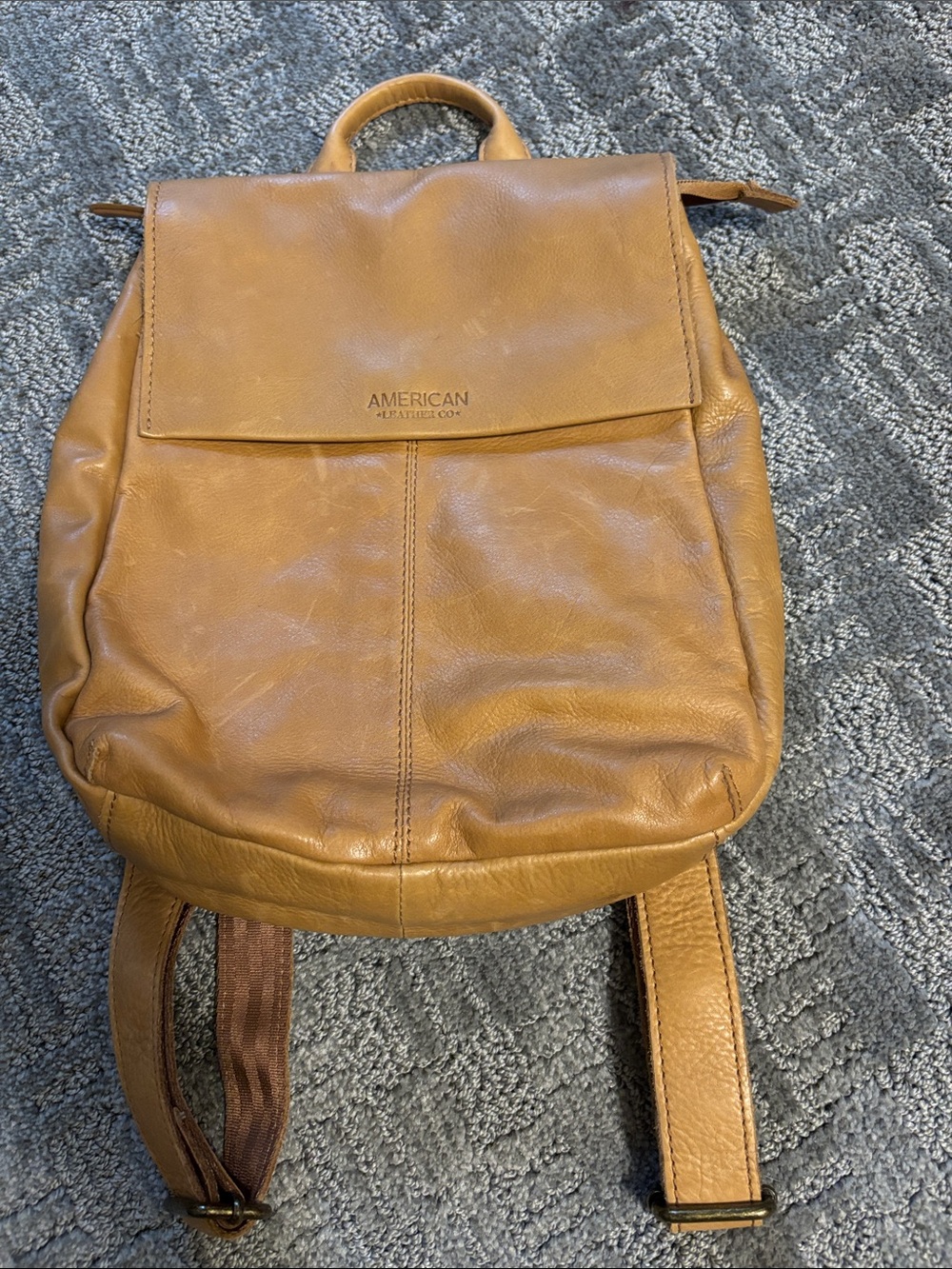 American Leather Co. Women's Tan Leather Backpack